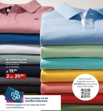 Galeria TOM TAILOR Herren Halbarm Poloshirt Angebot