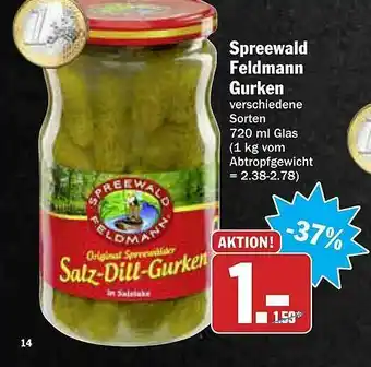 AEZ Spreewald Feldmann Gurken Angebot