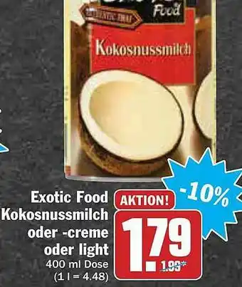 AEZ Exotic Food Kokosnussmilch Oder Creme Oder Light Angebot