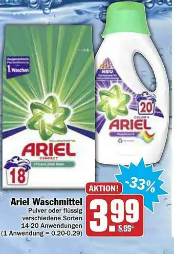 AEZ Ariel Waschmittel Angebot