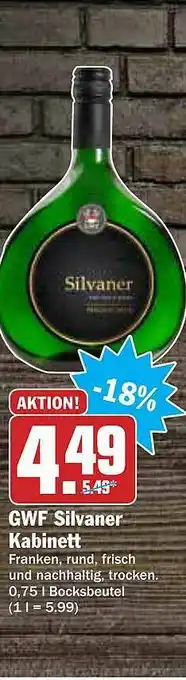 AEZ GWF Silvaner Kabinett Angebot