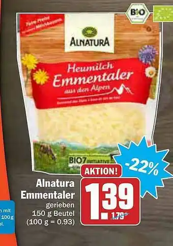 AEZ Alnatura Emmentaler Angebot