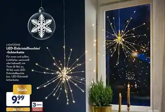 Aldi Nord Lightzone Led-eiskristallleuchte Oder -lichterkette Angebot