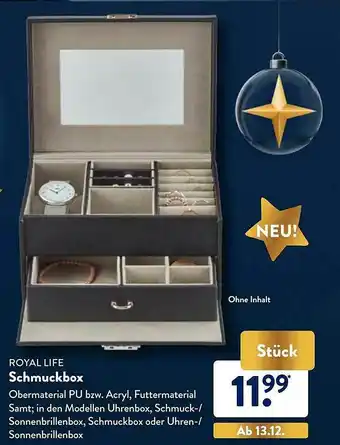 Aldi Nord Royal Life Schmuckbox Angebot