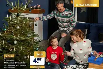 Aldi Nord Pocopiano Weihnachts-sweatshirt Angebot