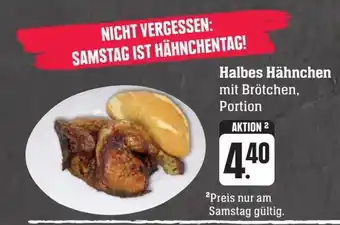 Scheck-in-Center Halbes Hähnchen Angebot