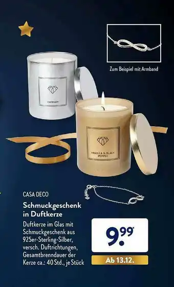 Aldi Süd Casa Deco Schmuckgeschenk In Duftkerze Angebot