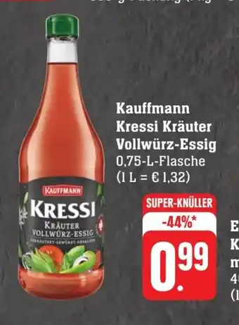 Scheck-in-Center Kauffmann Kressi Kräuter Vollwürz-Essig 0,75-L-Flasche Angebot