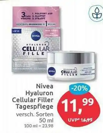 Budni Nivea Hyaluron Cellular Filler Tagespflege Angebot