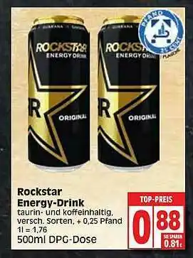 Edeka Rockstar Energy Drink Angebot