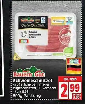 Edeka Bauern Gut Schweineschnitzel Angebot