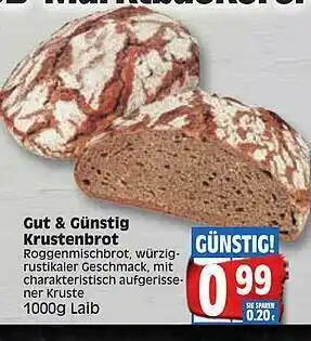 Edeka Gut & Günstig Krustenbrot Angebot