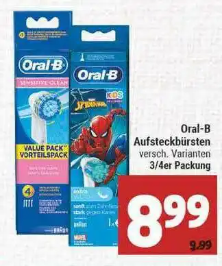 Marktkauf Oral-b Aufsteckbürsten Angebot