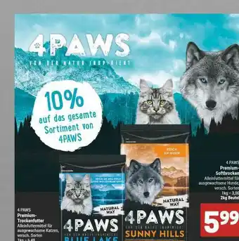 Marktkauf 4 Paws Premium Trockenfutter Angebot