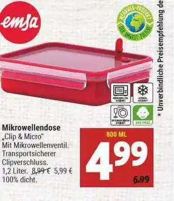 Marktkauf Emsa Mikrowellendose Angebot