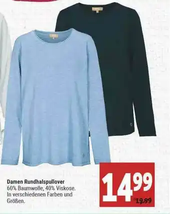 Marktkauf Damen Rundhalspullover Angebot