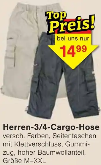 Wiglo Wunderland Herren 3/4 Cargo-Hose Angebot