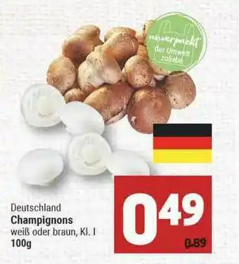 Marktkauf Detuschland Champignons Angebot