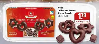 REWE Weiss Lebkuchen Herzen Sterne Brezeln Angebot