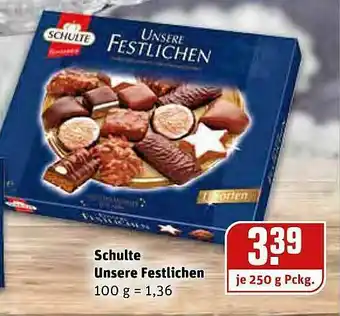 REWE Schulte Unsere Festlichen Angebot