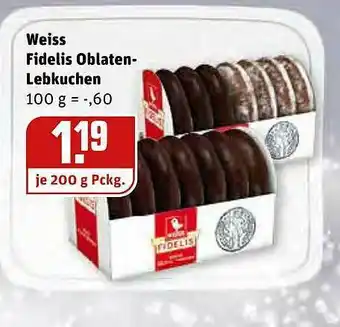 REWE Weiss Fidelis Oblaten-lebkuchen Angebot