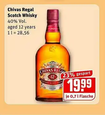 REWE Chivas Regal Scotch Whisky Angebot