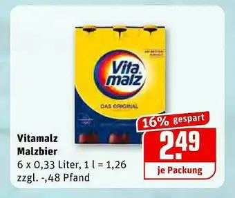 REWE Vitamalz Malzbier Angebot