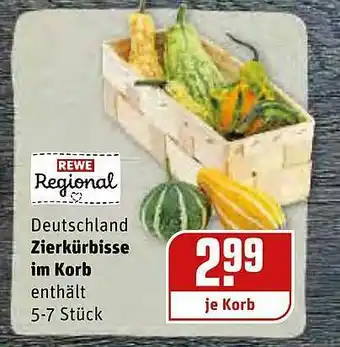 REWE Zierkürbisse Im Korb Angebot