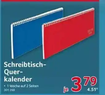 Selgros Schreibtisch-quer-kalender Angebot