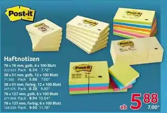 Selgros Haftnotizen Post-it Angebot