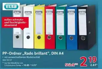 Selgros Pp-ordner „rado Brilland” Din A4 Elba Angebot