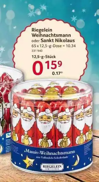 Selgros Riegelein Weihnachtsmann Oder Sankt Nikolaus Angebot