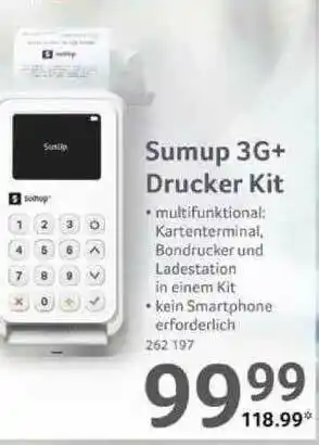 Selgros Sumup 3g+ Drucker Kit Angebot