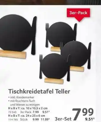 Selgros Tischkreidetafel Teller Angebot