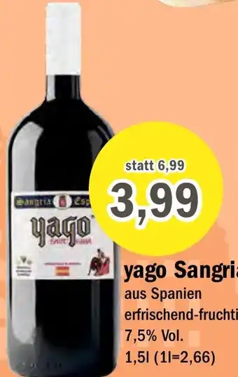 Aktiv Irma yago Sangria 1,5 L Angebot