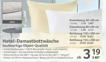 Selgros Hotel-damastbettwäsche Angebot