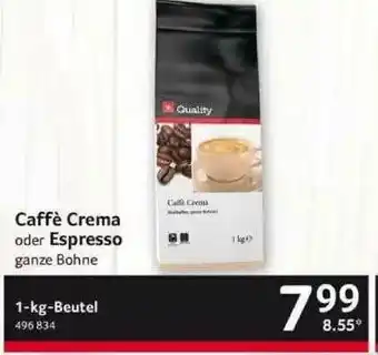 Selgros Caffè Crema Oder Espresso Angebot