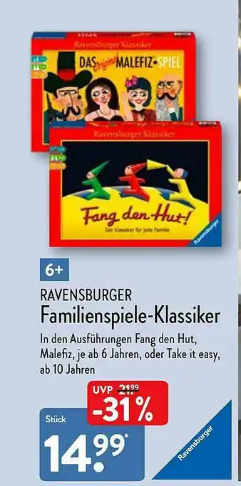 Aldi Nord Ravensburger Familienspiele-klassiker Angebot