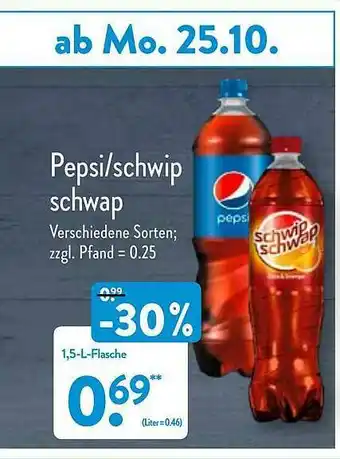 Aldi Nord Pepsi Oder Schwip Schwap Angebot