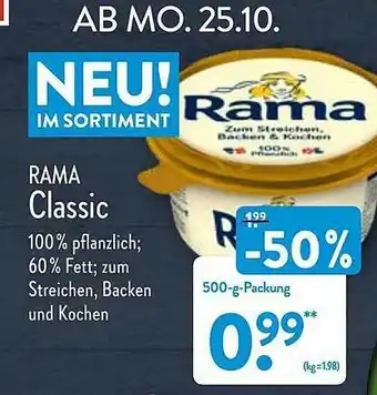 Aldi Nord Rama Classic Angebot