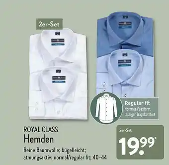 Aldi Nord Royal Class Hemden Angebot