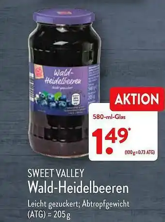 Aldi Nord Sweet Valley Wald-heidelbeeren Angebot