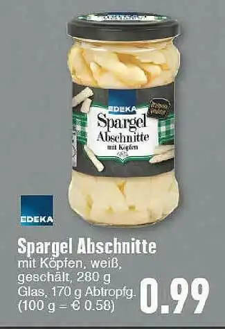 E-Center Edeka Spargel Abschnitte Angebot