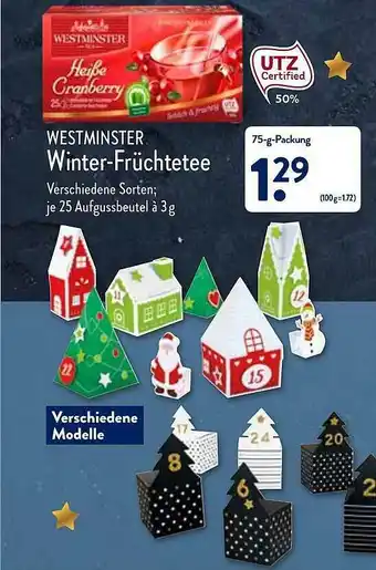 Aldi Nord Westminster Winter-früchtetee Angebot