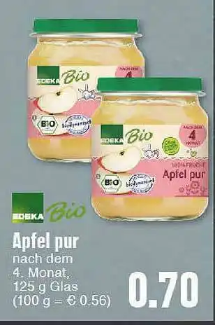 E-Center Edeka Bio Apfel Pur Angebot