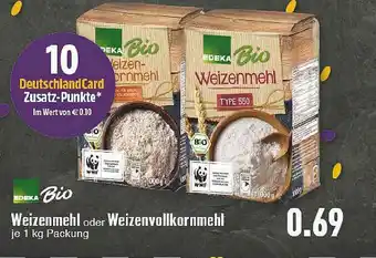 E-Center Edeka Bio Weizenmehl Oder Weizenvollkornmehl Angebot