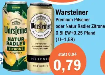 Aktiv Irma Warsteiner Premium Pilsener 0,5 L Angebot