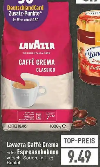 E-Center Lavazza Caffè Crema Oder Espressobohnen Angebot