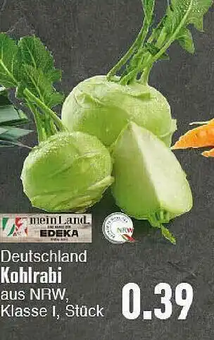 E-Center Meinland Edeka Kohlrabi Angebot