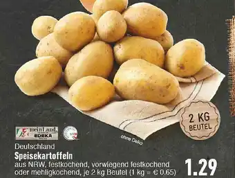 E-Center Meinland Edeka Speisekartoffeln Angebot